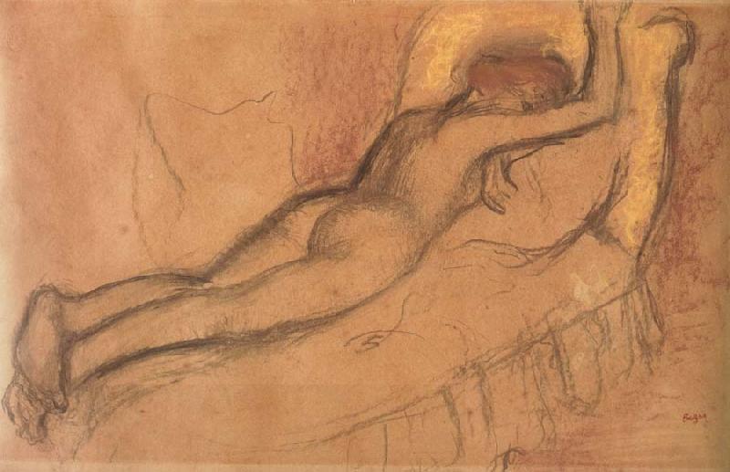 Edgar Degas Young Woman Lying on a Chaise longue China oil painting art